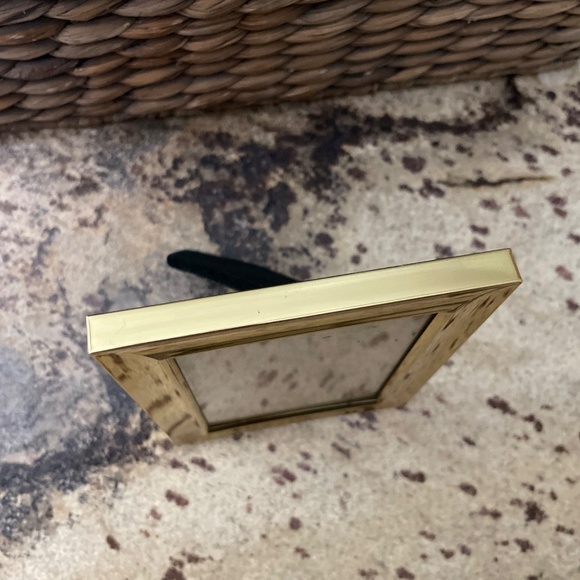 Vintage Brass Picture Frame 4x6 Photo 1980 1990 Very Ralph Lauren Style! - Picture 3 of 10